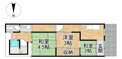 京都府京都市北区紫野上門前町(一戸建)の賃貸物件の間取り