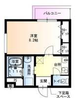 兵庫県宝塚市光明町(アパート)の賃貸物件の間取り
