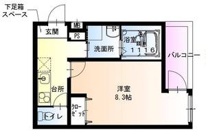 大阪府大東市野崎1丁目(アパート)の賃貸物件の間取り