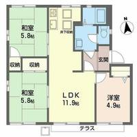 フレグランス今福0105の間取り