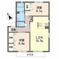 ルーナ明石西0102の間取り