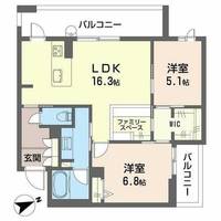アルテーヌ浜寺元町0202の間取り