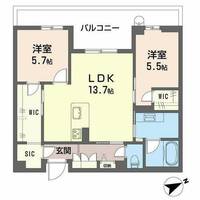 アルテーヌ浜寺元町0305の間取り