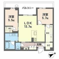 アルテーヌ浜寺元町0303の間取り