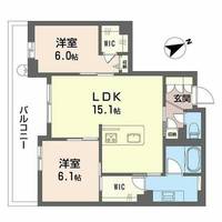 アルテーヌ浜寺元町0307の間取り
