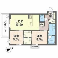 アルテーヌ浜寺元町0308の間取り
