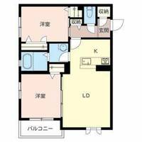 シャーメゾン愛0201の間取り
