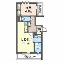 クール オランジュ0402の間取り