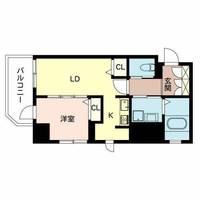 アンシャンテ夕陽丘0402の間取り