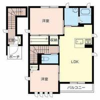 野口ハイツ峰0201の間取り