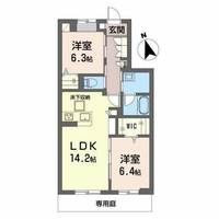 グランリベレ江井島I0102の間取り