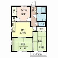 平岡ハイツ0210の間取り