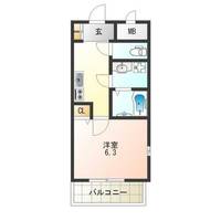大阪府大阪市住吉区墨江1丁目(マンション)の賃貸物件の間取り