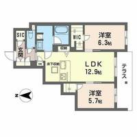 シャーメゾン ブラン ノア0103の間取り