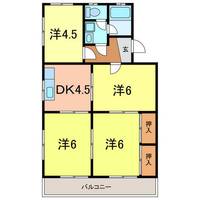 コーポ都101の間取り