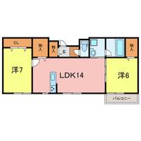 愛知県岡崎市矢作町字末広(アパート)の賃貸物件202の間取り