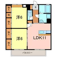 シャルマンソレイユAの間取り