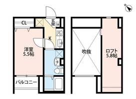 兵庫県神戸市須磨区東町4丁目(アパート)の賃貸物件の間取り