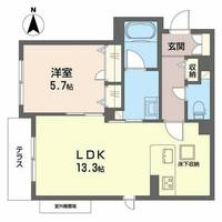シャーメゾン下鴨0101の間取り