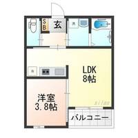 兵庫県尼崎市大庄西町1丁目(アパート)の賃貸物件の間取り