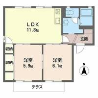 エクセレント桜ヶ丘C101の間取り