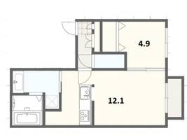 北海道札幌市手稲区前田一条7丁目(アパート)の賃貸物件の間取り