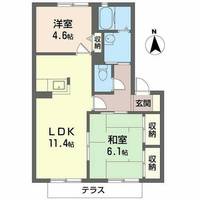 バリュージュ植善C棟0102の間取り