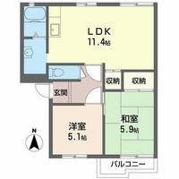 レジデンス友沢0202の間取り