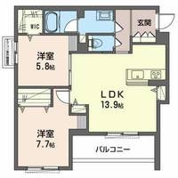 シャーメゾン トレフル0201の間取り