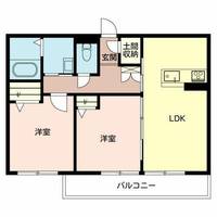 シャーメゾン エミナ0102の間取り