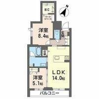 シャーメゾンArtsy0203の間取り