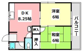 ハイツつるのの間取り