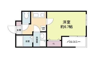 兵庫県神戸市兵庫区水木通8丁目(マンション)の賃貸物件の間取り