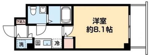 兵庫県宝塚市武庫川町(アパート)の賃貸物件の間取り