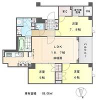 ザ・パークハウス京都鴨川御所東の間取り