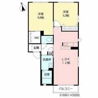 ブルーハイム・彩 C棟C0202の間取り