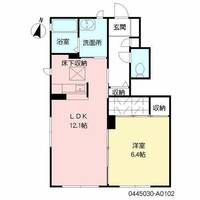 シェソワ弥生A0102の間取り