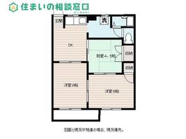 愛知県岡崎市上地2丁目(アパート)の賃貸物件の間取り