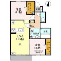 大阪府大東市太子田2丁目(アパート)の賃貸物件の間取り