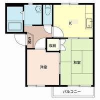 くるみハイツ0202の間取り