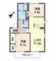 エスポワールC201の間取り
