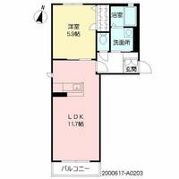 ソレイユたかみねの里A0203の間取り