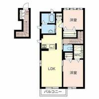 シャーメゾン大堀A203の間取り