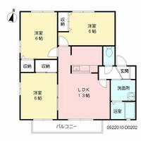 クレセール21 D棟D0202の間取り