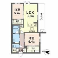 シャーメゾン レフィシア0103の間取り