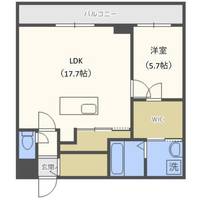 北海道札幌市中央区南二十条西13丁目(マンション)の賃貸物件の間取り