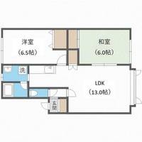 北海道札幌市西区発寒六条4丁目(アパート)の賃貸物件の間取り