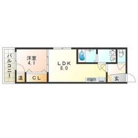 大阪府大阪市生野区巽中4丁目(アパート)の賃貸物件の間取り