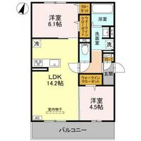GRAMM奥海印寺 EASTの間取り