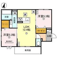 兵庫県神戸市中央区熊内町3丁目(アパート)の賃貸物件の間取り